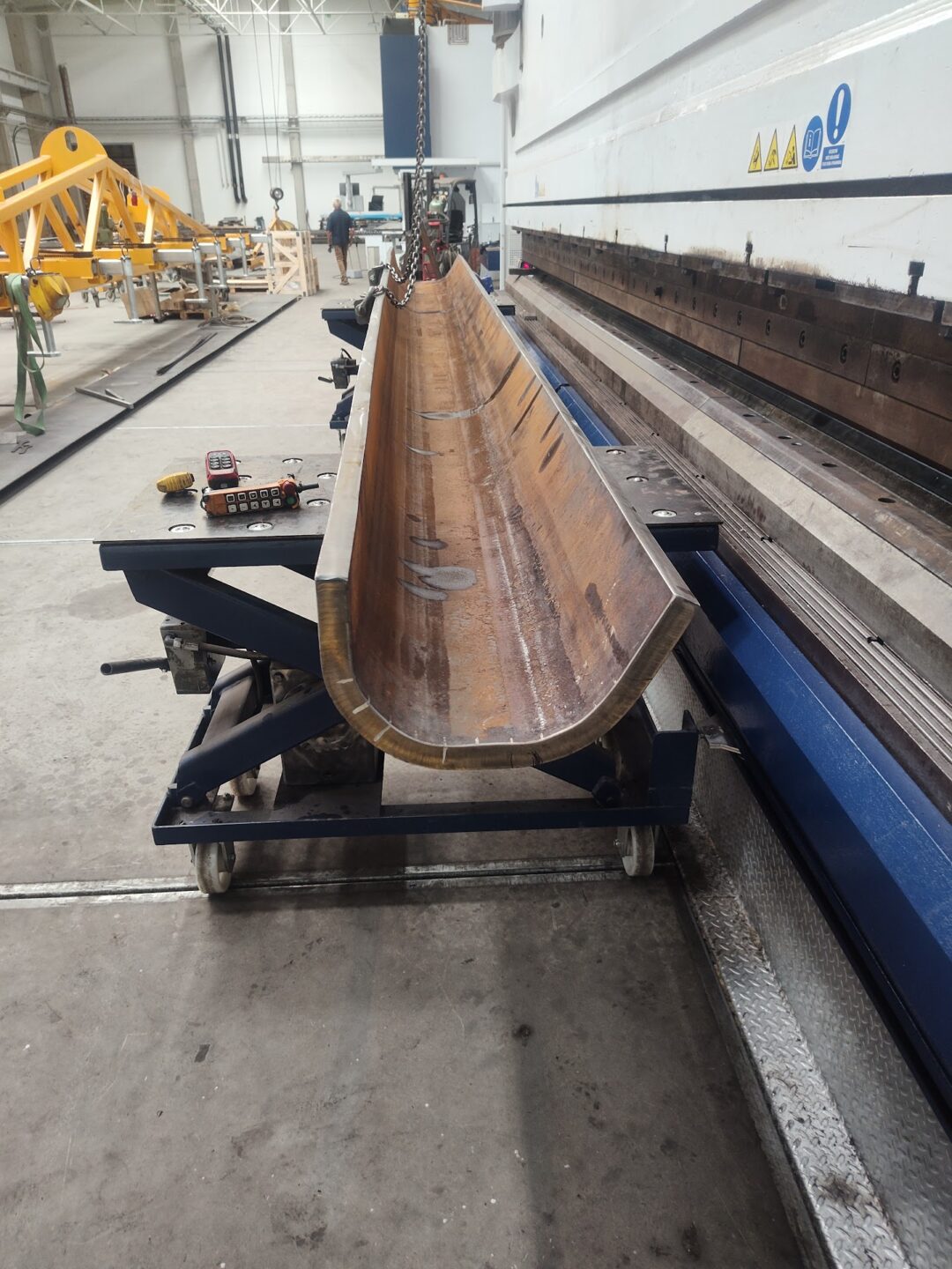 Gięcie grubych blach